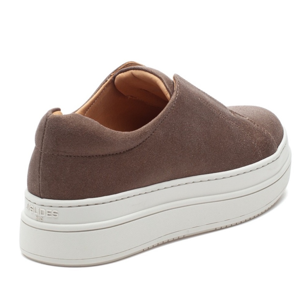 NWT J/SLIDES NOEL Bronze Brush Suede Sneaker - Picture 3 of 15
